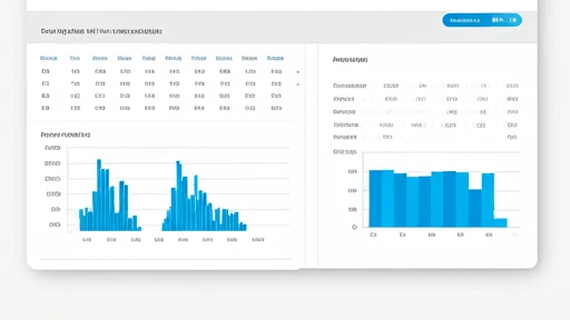 Interface du tableau de bord montrant des graphiques d'analyse et des tableaux de données sur un fond blanc propre